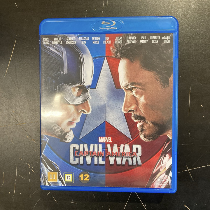 Captain America - Civil War Blu-ray (M-/M-) -toiminta/sci-fi-